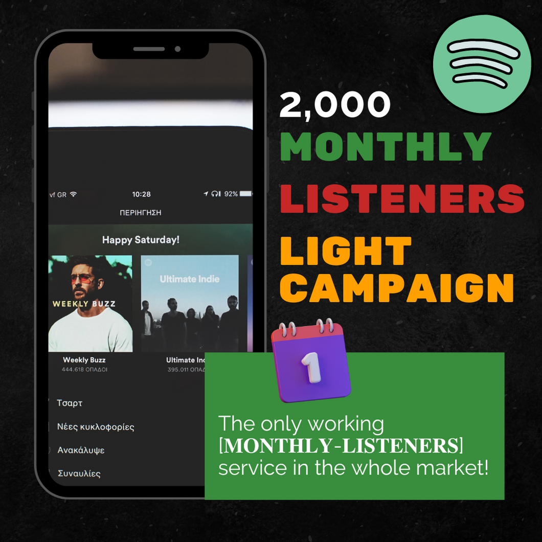 2,000 Monthly Listeners